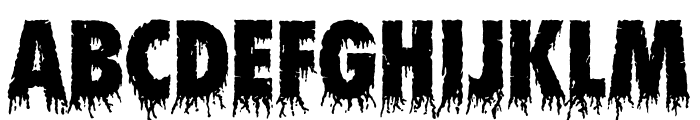 True Gore Regular Font UPPERCASE