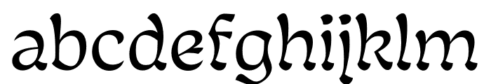 Tumba Regular Font LOWERCASE