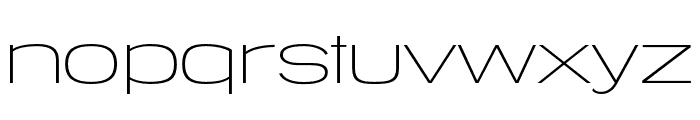 Tussilago ExtraLight Font LOWERCASE