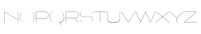 Tussilago UltraLight Font UPPERCASE