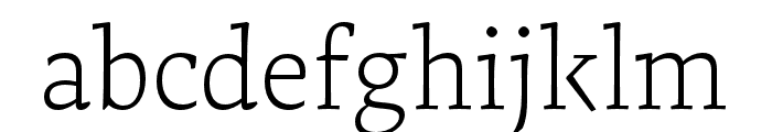 Tzimmes ExtraLight Font LOWERCASE
