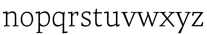 Tzimmes ExtraLight Font LOWERCASE