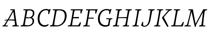 Tzimmes Light Italic Font UPPERCASE