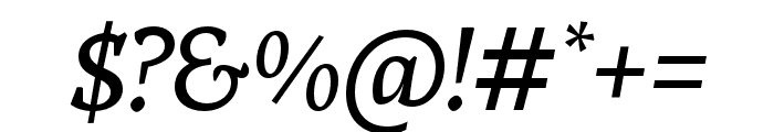 Tzimmes Medium Italic Font OTHER CHARS
