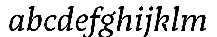 Tzimmes Medium Italic Font LOWERCASE