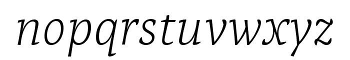 Tzimmes Regular Italic Font LOWERCASE