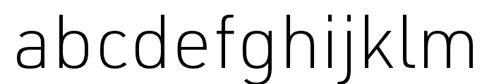 URW DIN Cond XLight Font LOWERCASE