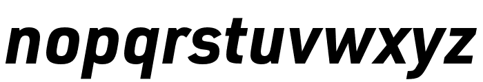 URW DIN SemiCond Bold Italic Font LOWERCASE