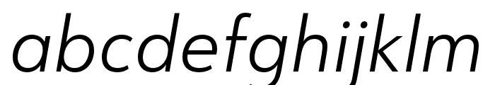 URW Form Cond Light Italic Font LOWERCASE