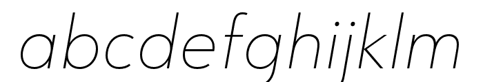 URW Form Cond Medium Italic Font LOWERCASE