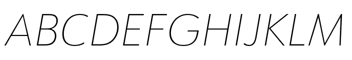 URW Form Medium Italic Font UPPERCASE