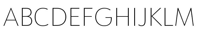 URW Form Thin Font UPPERCASE