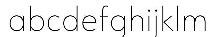 URW Form Thin Font LOWERCASE