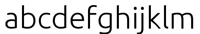 Ubuntu Light Font LOWERCASE