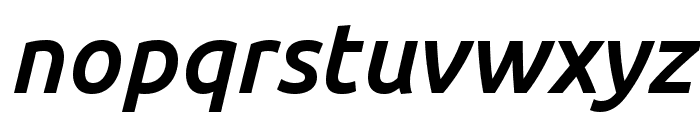 Ubuntu Medium Italic Font LOWERCASE