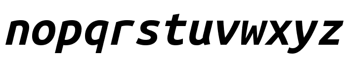 Ubuntu Mono Bold Italic Font LOWERCASE