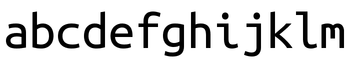 Ubuntu Mono Regular Font LOWERCASE
