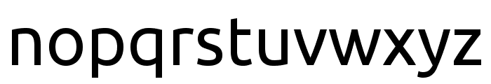 Ubuntu Regular Font LOWERCASE