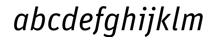 Unit Pro Regular Italic Font LOWERCASE