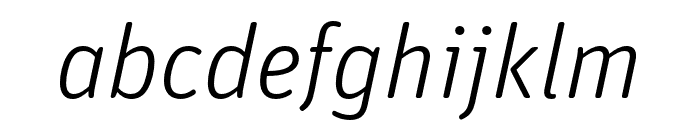 Unit Rounded Pro Light Italic Font LOWERCASE
