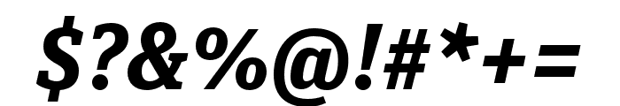 Unit Slab Pro Bold Italic Font OTHER CHARS