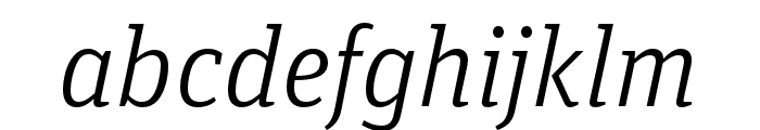 Unit Slab Pro Light Italic Font LOWERCASE