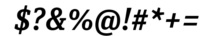 Unit Slab Pro Medium Italic Font OTHER CHARS