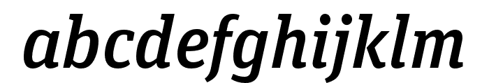 Unit Slab Pro Medium Italic Font LOWERCASE