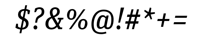 Unit Slab Pro Regular Italic Font OTHER CHARS