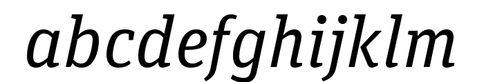 Unit Slab Pro Regular Italic Font LOWERCASE