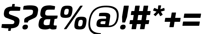 Univia Pro Bold Italic Font OTHER CHARS
