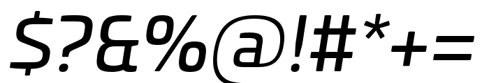 Univia Pro Regular Italic Font OTHER CHARS