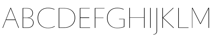 Upgrade Thin Font UPPERCASE