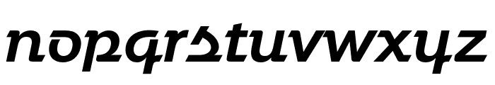 Urbane Adscript Demi Bold Italic Font LOWERCASE