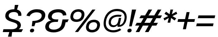 Urbane Adscript Medium Italic Font OTHER CHARS