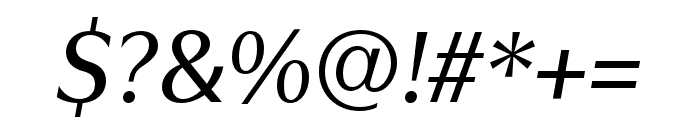 Utile Display Medium Italic Font OTHER CHARS