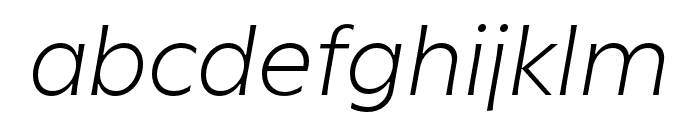 Utile Light Italic Font LOWERCASE