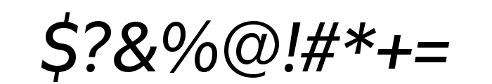 Utile Medium Italic Font OTHER CHARS