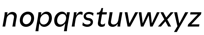 Utile Medium Italic Font LOWERCASE