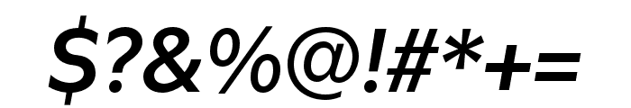 Utile Semibold Italic Font OTHER CHARS