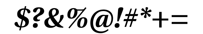 Utopia Std Semibold Display Italic Font OTHER CHARS