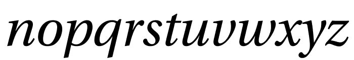Utopia Std Subhead Italic Font LOWERCASE