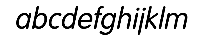 VAG Rundschrift D Light Italic Font LOWERCASE