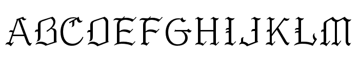 VDL GothicMincho R Font UPPERCASE