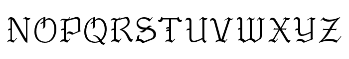 VDL GothicMincho R Font UPPERCASE