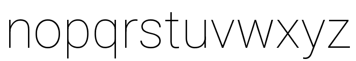 Vazirmatn Thin Font LOWERCASE