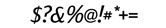 Viato Italic Font OTHER CHARS