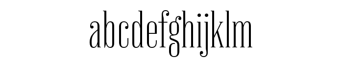 Vincente ExtraLight Font LOWERCASE