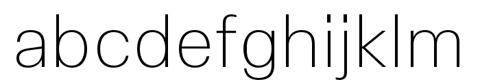 Vinila Compressed Thin Font LOWERCASE