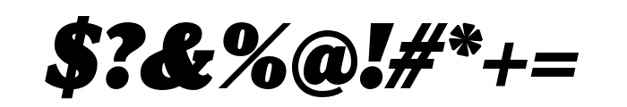 Viroqua Black Italic Font OTHER CHARS